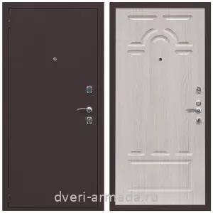 Двери со склада, Дверь входная Армада Комфорт Антик медь / МДФ 6 мм ФЛ-58 Дуб беленый