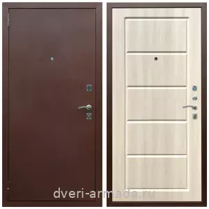 Двери со склада, Дверь входная Армада Комфорт Антик медь / МДФ 6 мм ФЛ-39 Венге светлый