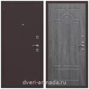 Взломостойкие входные двери, Дверь входная Армада Комфорт Антик медь / МДФ 6 мм ФЛ-58 Дуб Филадельфия графит