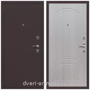 Входные двери Троя, Дверь входная Армада Комфорт Антик медь / МДФ 6 мм ФЛ-140 Дуб белёный